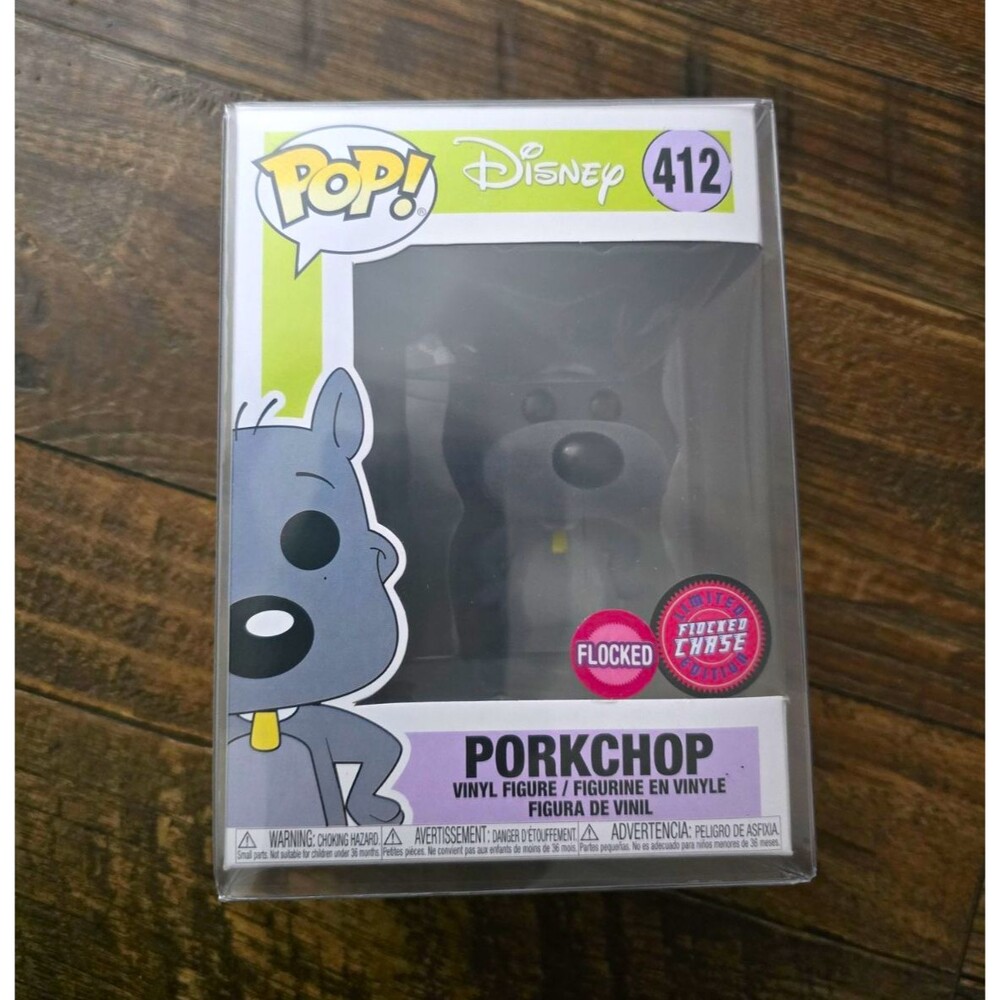 Funko Pop! Disney Doug Porkchop #412 Flocked Chase Vinyl Figure (Gray)